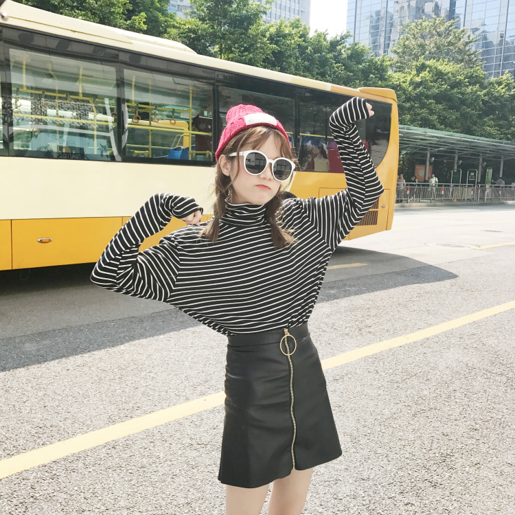 Quality Inspection of New Korean Short Skirt, Spring and Summer 2018 Pu Leather Skirt, Zipper A-shaped Skirt, High-waist Half-length Skirt